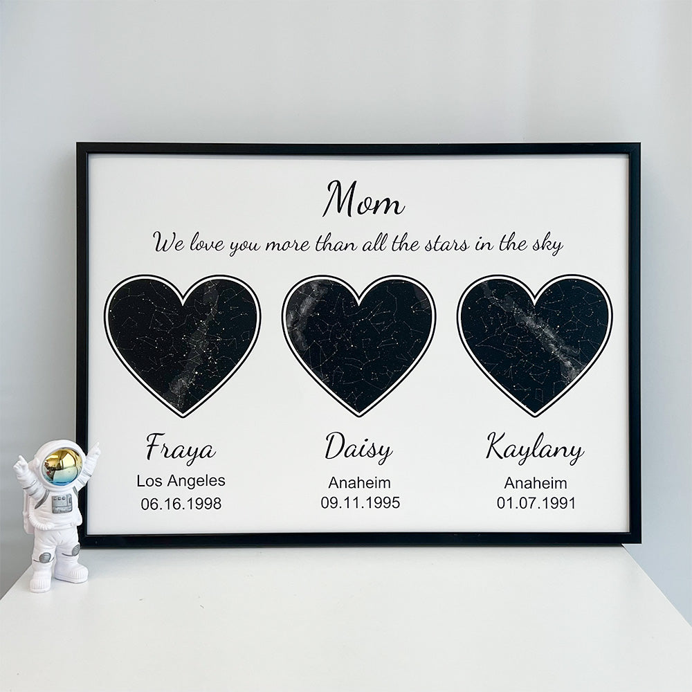 50%OFF⭐️ Custom Star Maps Frame For Mom/Grandma