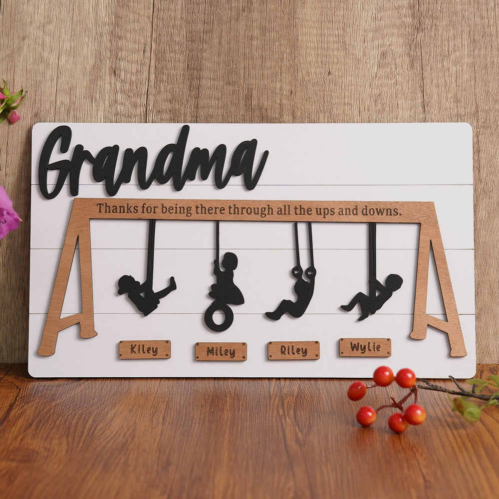 Personalized Swing Set Sign For Mother’s Day Gift