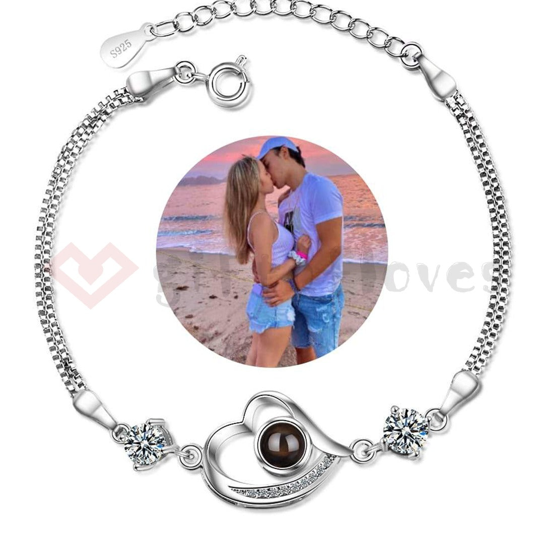 Giftofloves™ Personalized Photo Necklace/Bracelet/Keychain