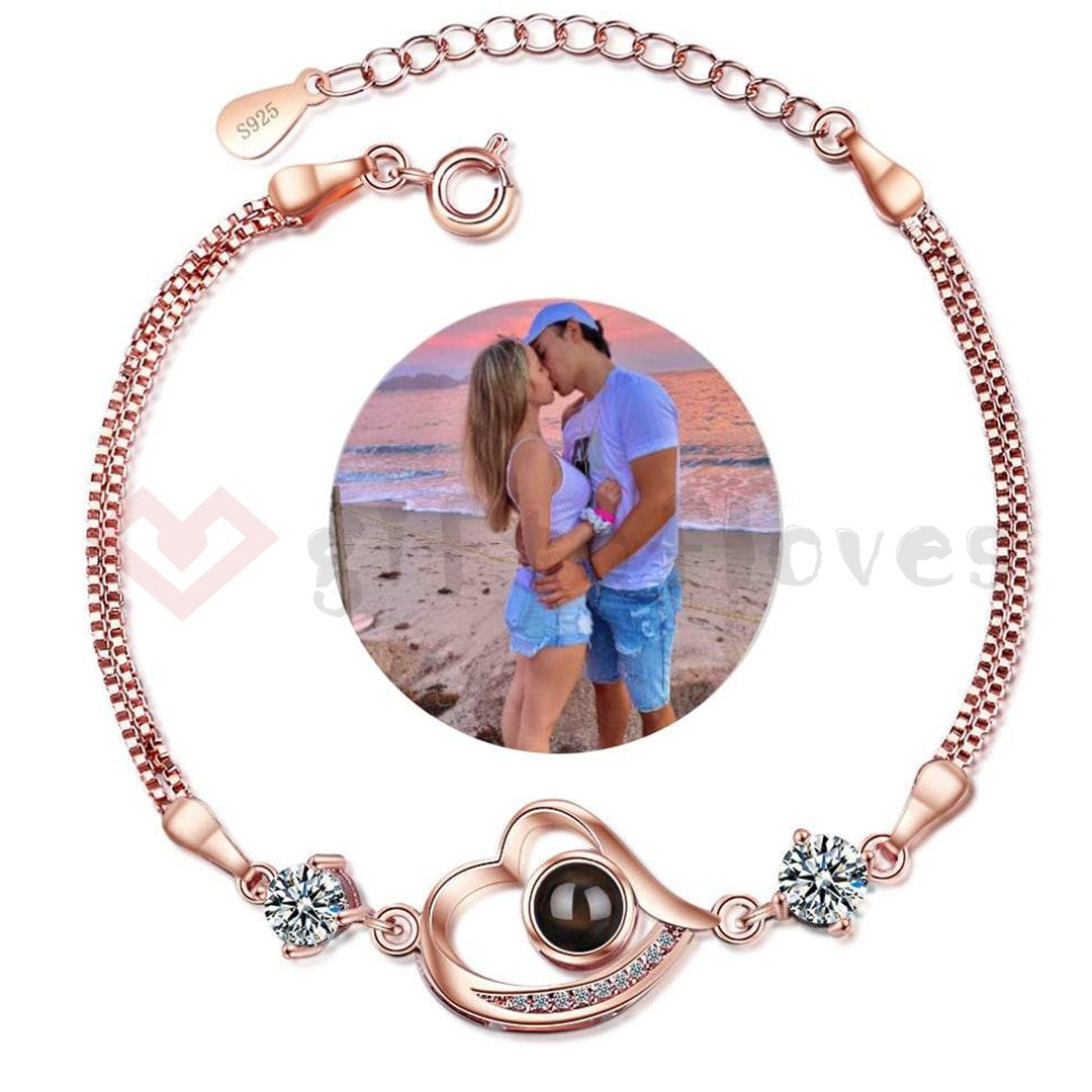 Giftofloves™ Personalized Photo Necklace/Bracelet/Keychain