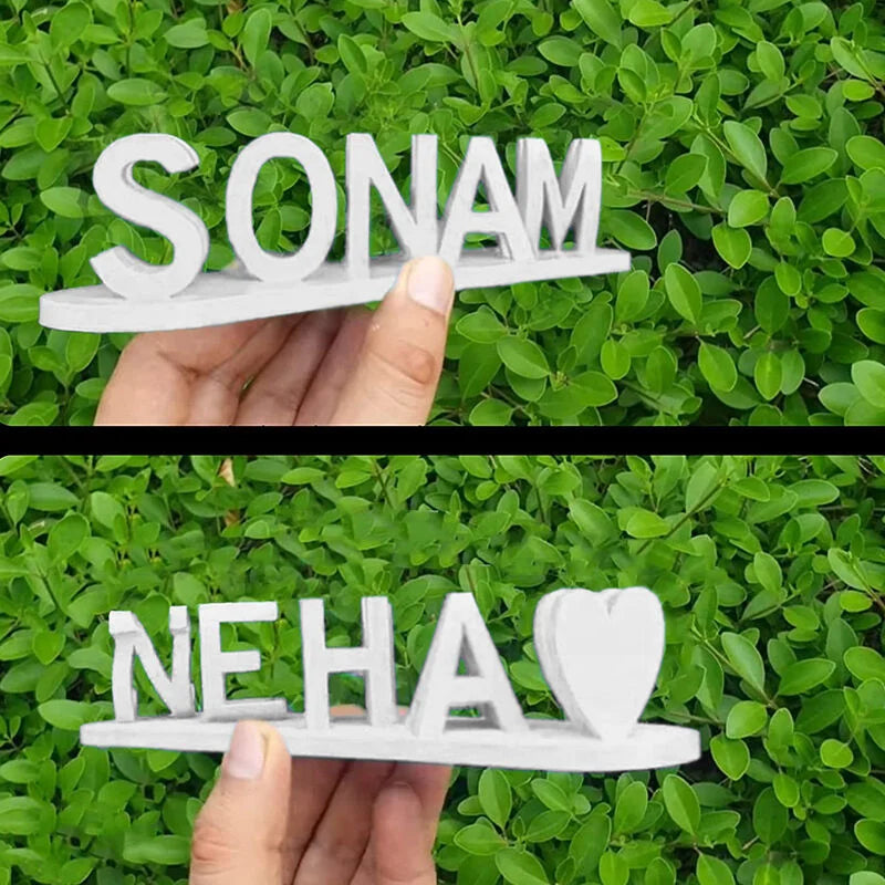 Dual Name Illusion Love 3D Printed as Sweet Gifts