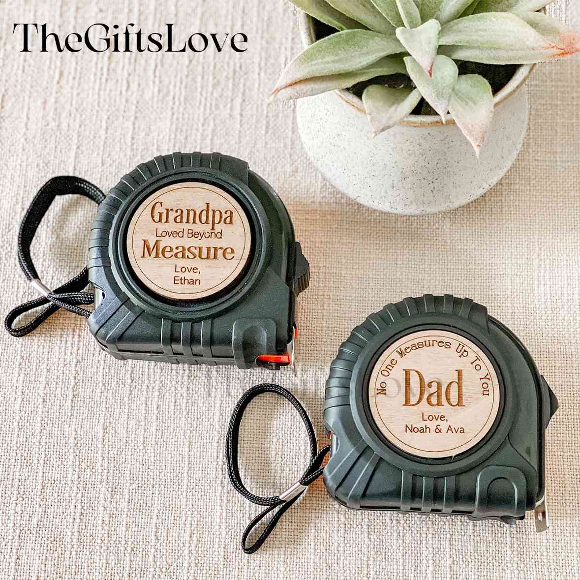 No One Measures Up Personalized Tape Measure Hammer Set - Best Gift For Father's Day