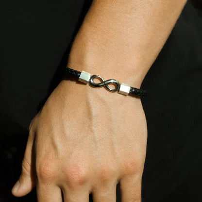 🎩“TO MY MAN”-Infinity personalized bracelet Gift for DAD