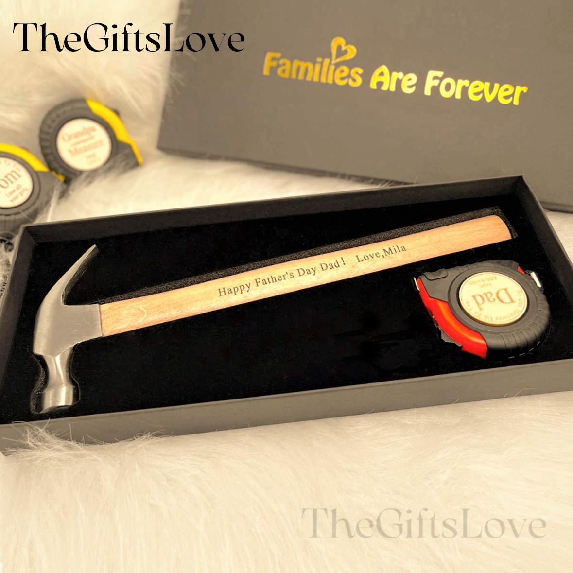 No One Measures Up Personalized Tape Measure Hammer Set - Best Gift For Father's Day