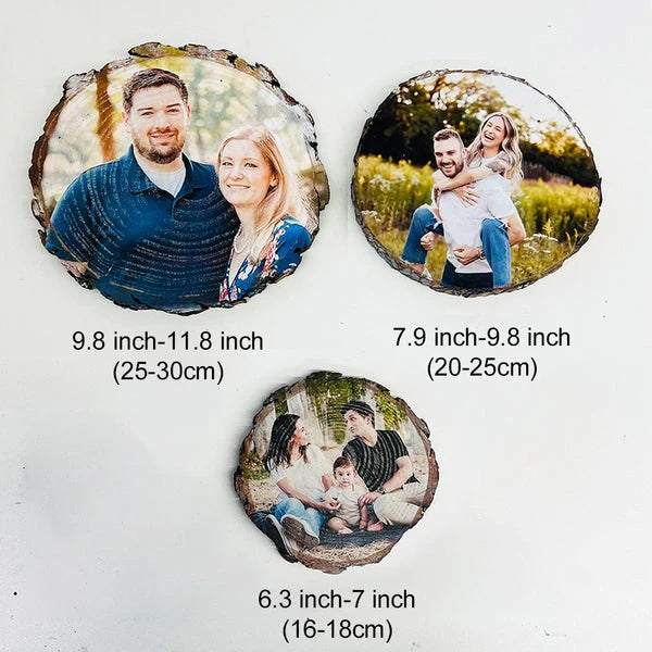 Giftofloves™ 50%OFF⭐️ Custom Photo Wood Slice With Engraved Text For Gift