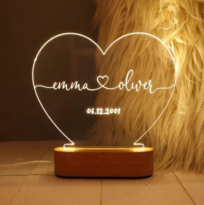 Personalized Love Lamp Gift for Mom