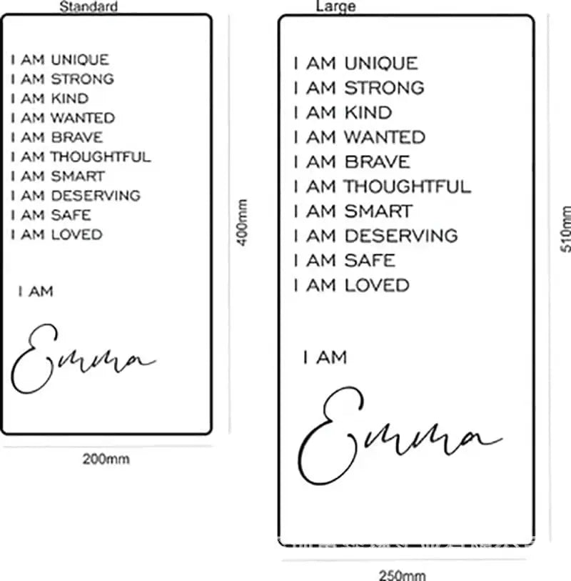 Giftofloves™ Affirmations Mirror - I Am Mirror