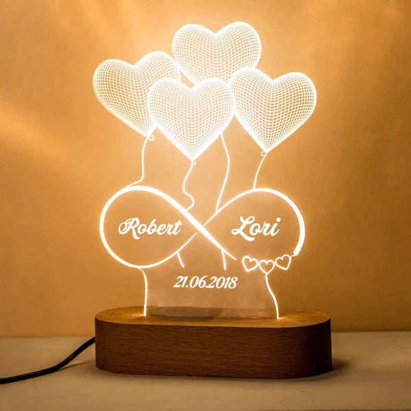 Personalized Love Lamp Gift for Mom