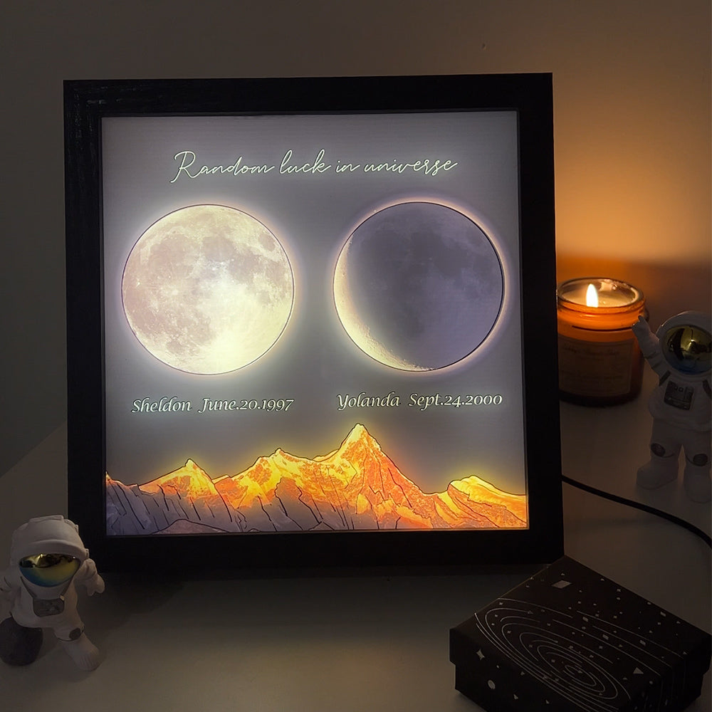 50%OFF 🌔Custom Moon Phases LED Light Frame Update