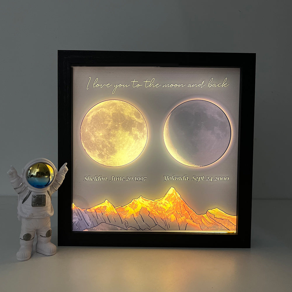 50%OFF 🌔Custom Moon Phases LED Light Frame Update