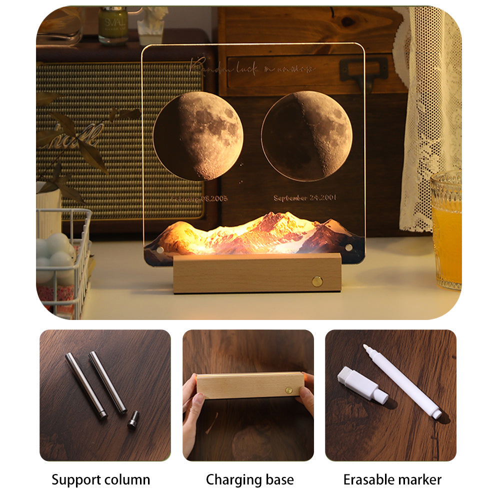 50%OFF🌔Personalized Moon Phases Handwritable LED Lamp