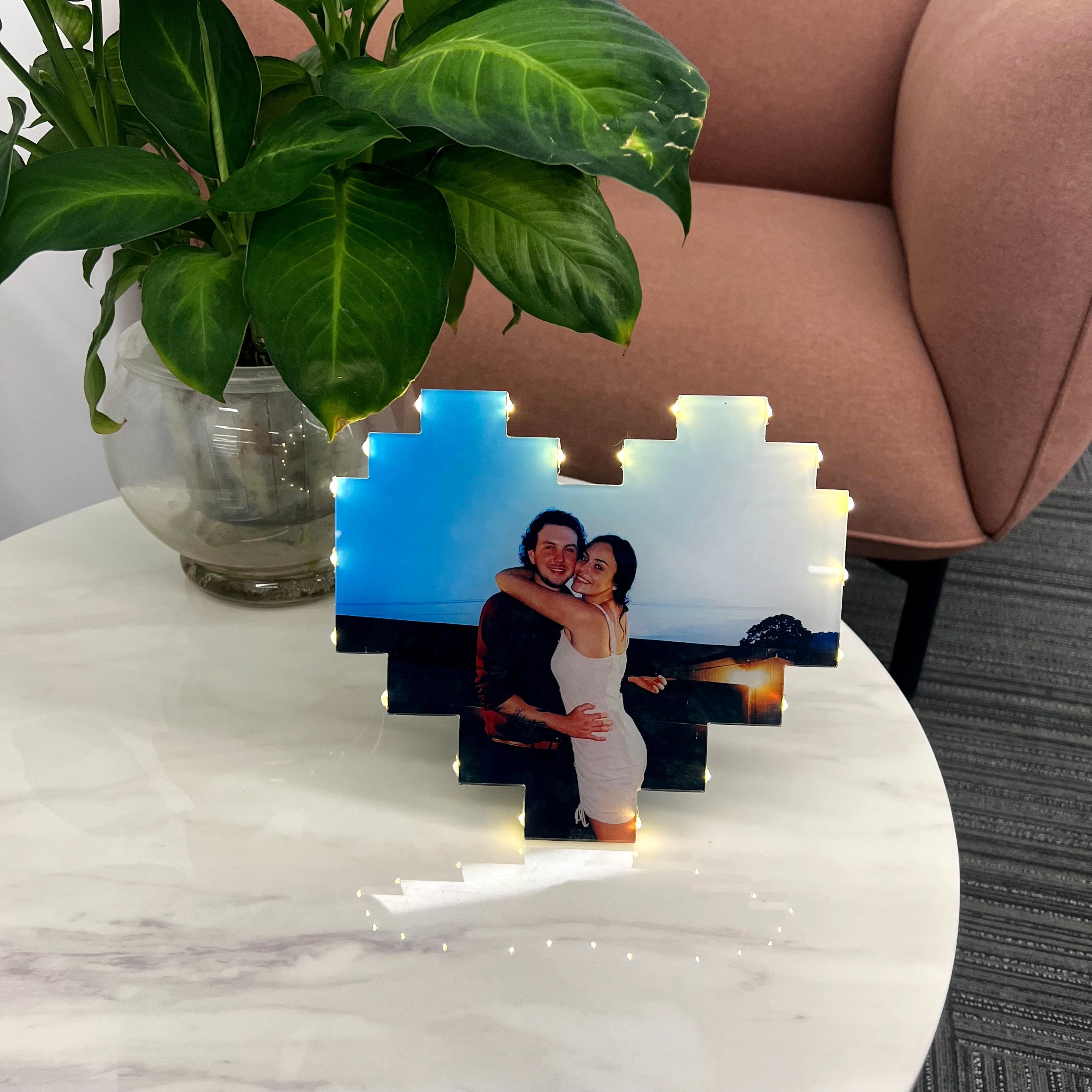 50%OFF⭐️Custom Heart Shape Photo Collage Lamp with Your Photos