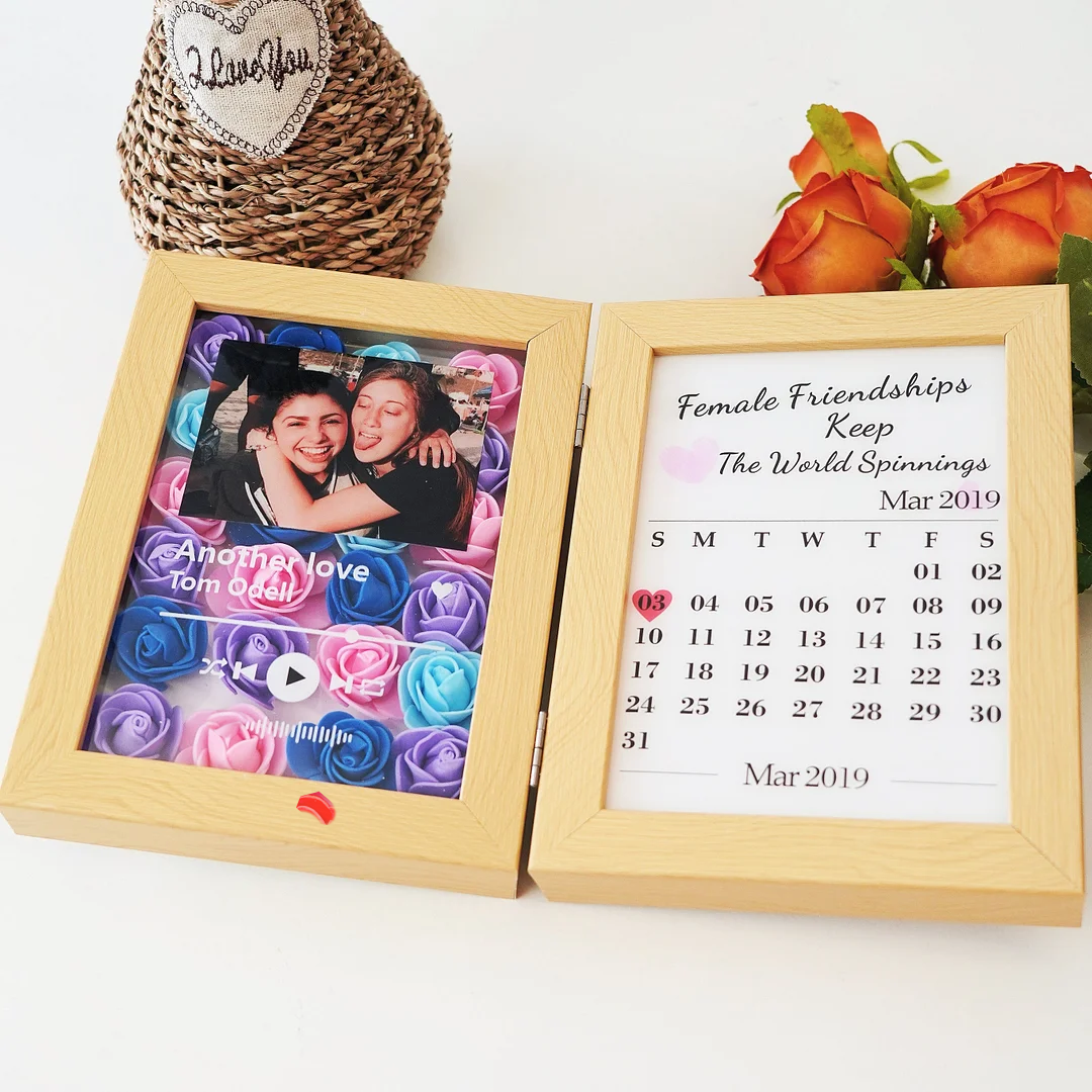 New Custom Music Flowers Frame with Anniversary