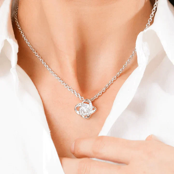 Giftofloves™  White Gold Necklace - Realistic Rose - To My Love