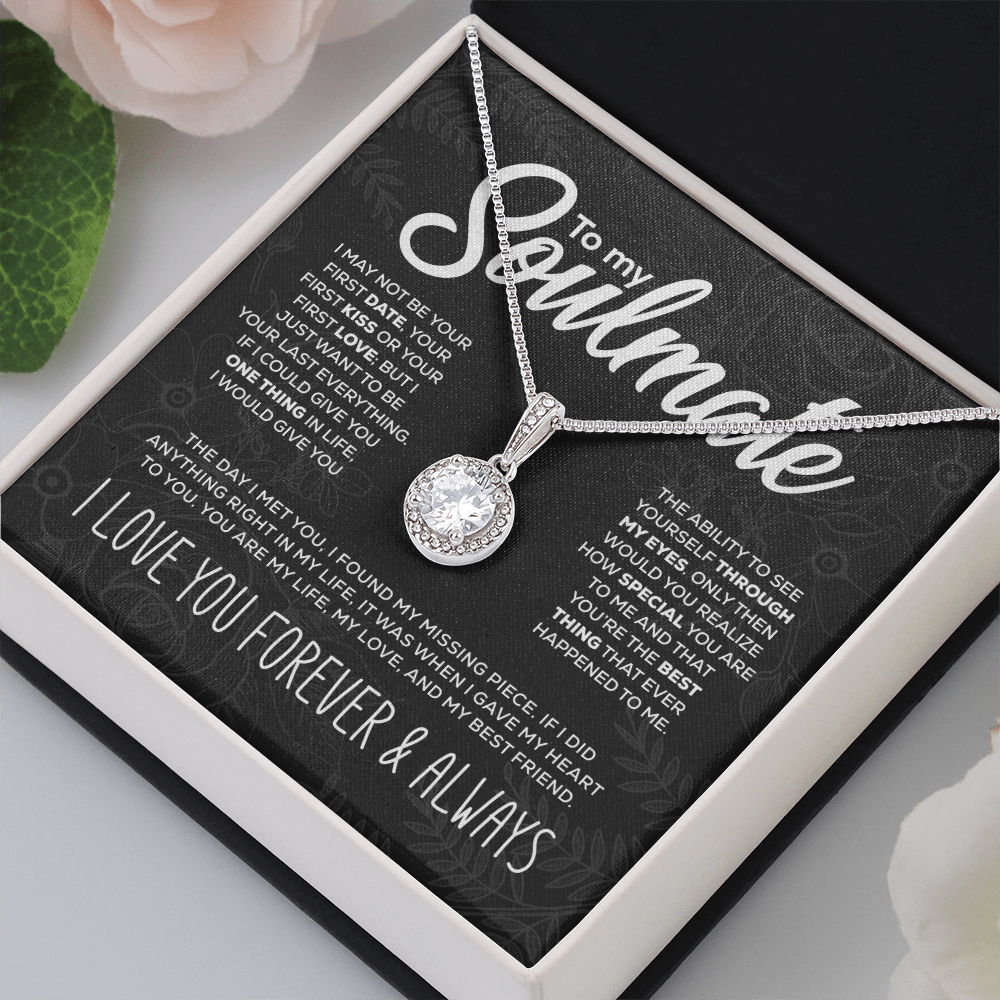 Giftofloves™To My Soulmate - "My Life, Love & Best Friend" Sparkling Pendant