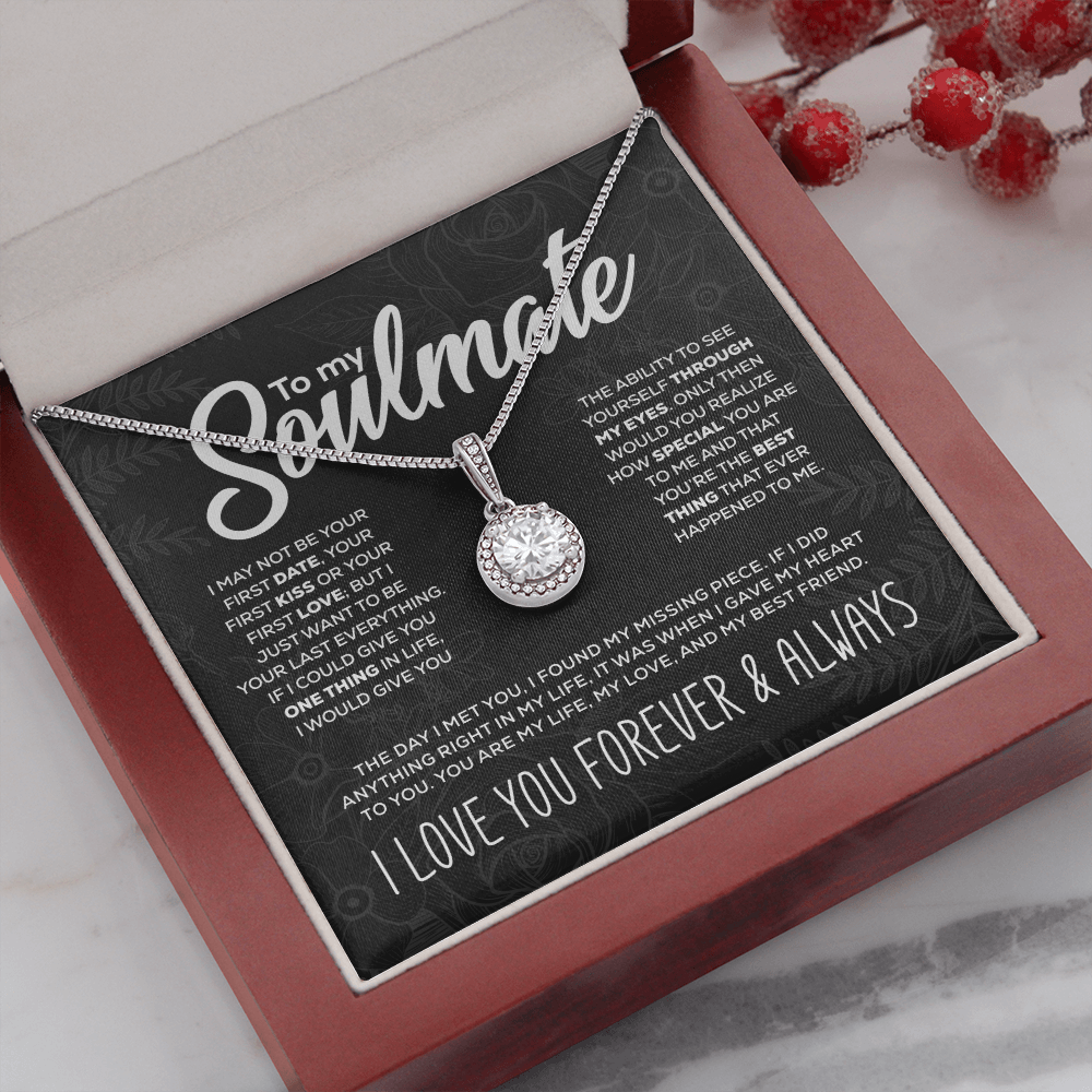 Giftofloves™To My Soulmate - "My Life, Love & Best Friend" Sparkling Pendant