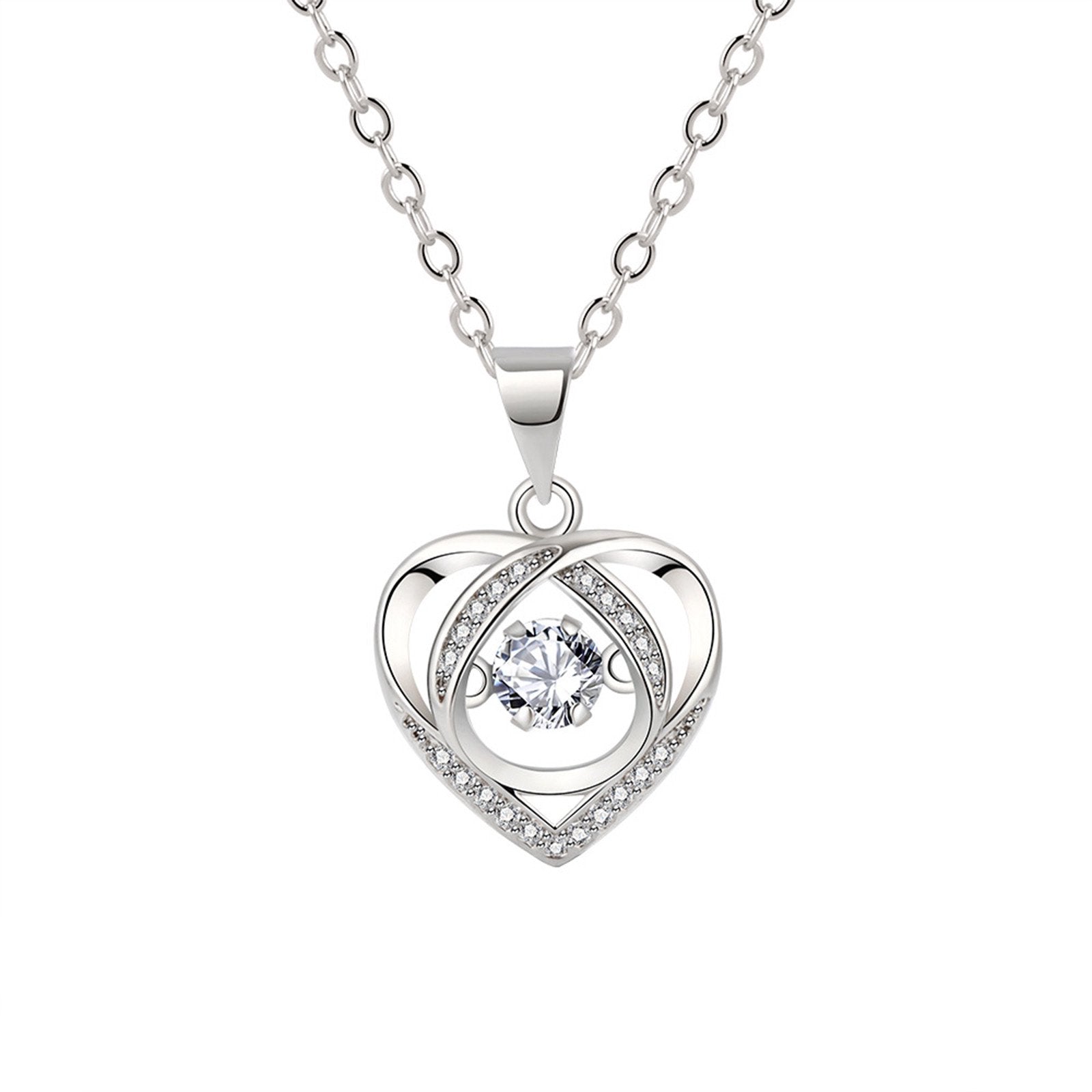 Giftofloves™ Valentine'S Day Gift - Beating Heart Crystal Necklace