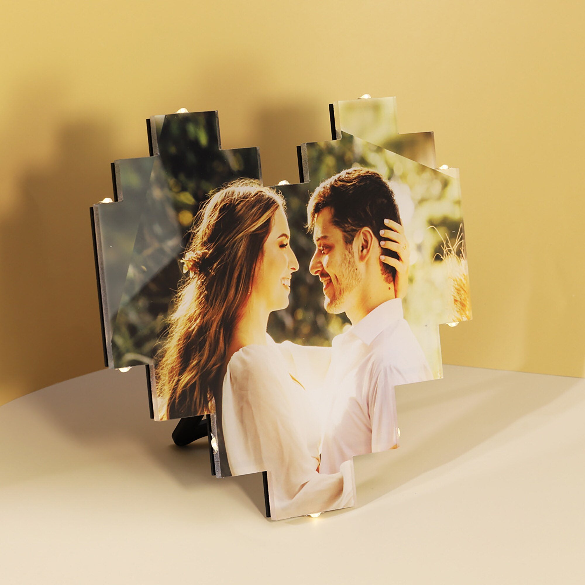 50%OFF⭐️Custom Heart Shape Photo Collage Lamp with Your Photos