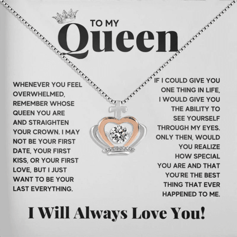 Giftofloves™ - To My Queen - Luxe Crown Necklace